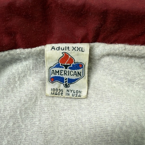Vintage BAMA Alabama Crimson Tide Jacket XXL Red USA Made Nylon Sherpa Lined - Picture 2 of 11